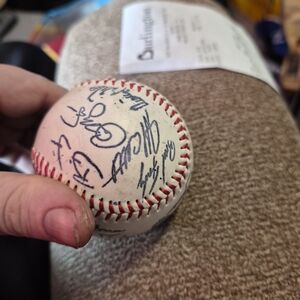 Autographed Baseball with Red Stitching